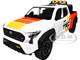 2024 Toyota Tacoma TRD Off Road Edition Pickup Truck White and Red with TRD Stripes with Sunroof and Wheel Rack Limited Edition to 2400 pieces Worldwide 1/24 Diecast Model Car H08778-MJS01