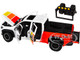 2024 Toyota Tacoma TRD Off Road Edition Pickup Truck White and Red with TRD Stripes with Sunroof and Wheel Rack Limited Edition to 2400 pieces Worldwide 1/24 Diecast Model Car H08778-MJS01
