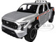2024 Toyota Tacoma TRD Off Road Edition Pickup Truck Silver Metallic with TRD Stripes with Sunroof and Wheel Rack Limited Edition to 2400 pieces Worldwide 1/24 Diecast Model Car H08778-MJS02