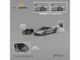 Pagani Huayra Codalunga Silver Metallic with Sunroof and Extra Wheels 1/64 Diecast Model Car CM Model CM64-CODALUNGA-03