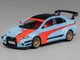 Mitsubishi Lancer Evolution X Varis RHD Right Hand Drive Light Blue with Black Top and Orange Stripes 1/64 Diecast Model Car CM Model CM64-EVOX-01