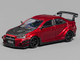 Mitsubishi Lancer Evolution X Varis RHD Right Hand Drive Red Metallic with Carbon Hood 1/64 Diecast Model Car CM Model CM64-EVOX-14