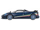 Pagani Huayra Tricolore Blue Carbon Metallic with Black Carbon Top and Italian Flag Stripes 1/64 Diecast Model Car CM Model CM64-HUAYRATRICOLORE-01