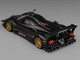 Pagani Zonda Revolucion Black Carbon with Extra Wheels 1/64 Diecast Model Car CM Model CM64-REVOLUCION-07