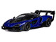 McLaren Senna GTR Blue Metallic with Black Top 1/64 Diecast Model Car CM Model CM64-SENNAGTR-02