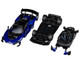 McLaren Senna GTR Blue Metallic with Black Top 1/64 Diecast Model Car CM Model CM64-SENNAGTR-02