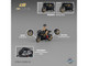 MV Agusta Superveloce 800 Motorcycle Black and Gold with Figure 1/64 Diecast Model CM Model CM64-SV800-02