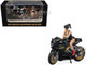 MV Agusta Superveloce 800 Motorcycle Black and Gold with Figure 1/64 Diecast Model CM Model CM64-SV800-02