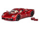 Pagani Utopia Red Metallic with Red Carbon Top 1/64 Diecast Model Car CM Model CM64-UTOPIA-ICHEMO