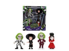 Set of 4 Diecast Figures Beetlejuice 1988 Movie Metalfigs Series Jada 36694