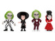 Set of 4 Diecast Figures Beetlejuice 1988 Movie Metalfigs Series Jada 36694