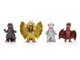 Set of 4 Diecast Figures Godzilla Franchise Metalfigs Series Jada 36699