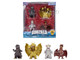 Set of 4 Diecast Figures Godzilla Franchise Metalfigs Series Jada 36699
