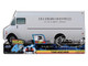DMC DeLorean Time Machine Brushed Metal Frost Version Back to the Future 1985 Movie 40th Anniversary Special Packaging Hollywood Rides Series 1/32 Diecast Model Car Jada 36848