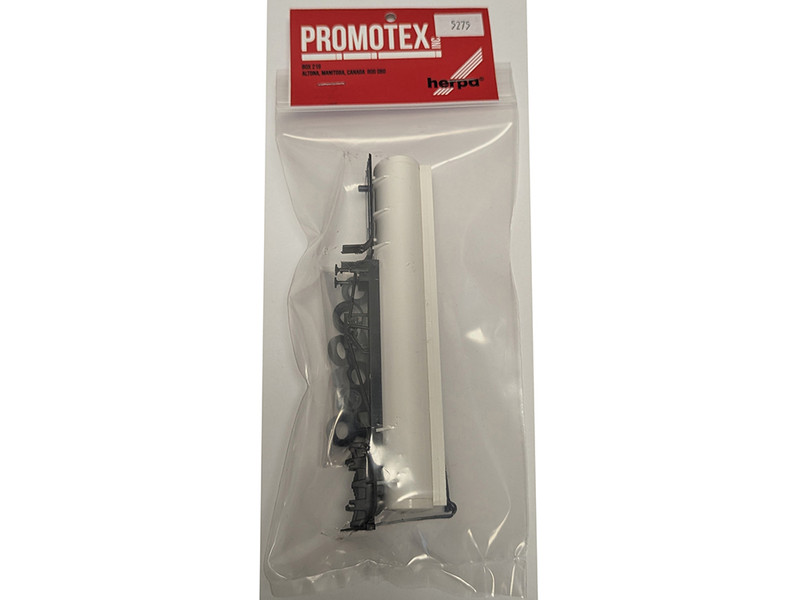 Elliptical Tanker Trailer White 1/87 (HO) Plastic Model Promotex 005275W