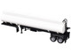Elliptical Tanker Trailer White 1/87 (HO) Plastic Model Promotex 005275W