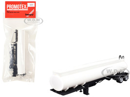 Elliptical Tanker Trailer White 1/87 (HO) Plastic Model Promotex 005275W