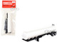 Elliptical Tanker Trailer White 1/87 (HO) Plastic Model Promotex 005275W