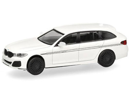 BMW Alpina B5 Touring White 1/87 (HO) Plastic Model Car Herpa 421072W