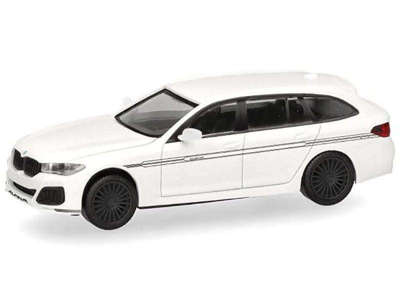 BMW Alpina B5 Touring White 1/87 (HO) Plastic Model Car Herpa 421072W