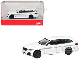 BMW Alpina B5 Touring White 1/87 (HO) Plastic Model Car Herpa 421072W