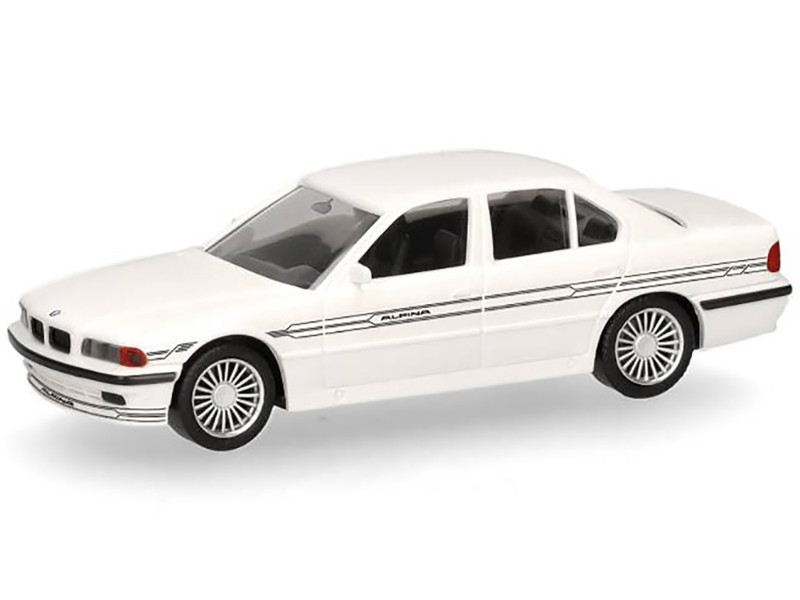 BMW Alpina B12 White 1/87 (HO) Plastic Model Car Herpa 421201W