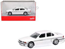 BMW Alpina B12 White 1/87 (HO) Plastic Model Car Herpa 421201W