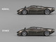 Pagani Huayra Codalunga Gun Metal Gray Metallic with Sunroof and Extra Wheels 1/64 Diecast Model Car CM Model CM64-CODALUNGA-04