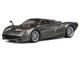 Pagani Huayra Codalunga Gun Metal Gray Metallic with Sunroof and Extra Wheels 1/64 Diecast Model Car CM Model CM64-CODALUNGA-04