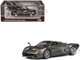Pagani Huayra Codalunga Gun Metal Gray Metallic with Sunroof and Extra Wheels 1/64 Diecast Model Car CM Model CM64-CODALUNGA-04