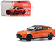 Aston Martin DBX 707 Cosmos Orange Metallic with Black Top 1/64 Diecast Model Car Pop Race PR640148
