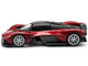 Aston Martin Valkyrie Supernova Red Metallic with Carbon Top 1/64 Diecast Model Car Pop Race PR640152