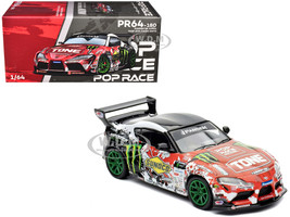 Toyota Pandem GR Supra RHD Right Hand Drive Daigo Saito D1 Grand Prix 2024 1/64 Diecast Model Car Pop Race PR640180