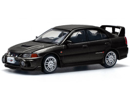 Mitsubishi Lancer Evolution IV RHD Right Hand Drive Pyrenees Black Pearl 1/64 Diecast Model Car Pop Race PR640227