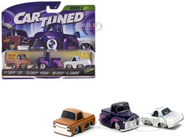 Kustoms Series 4 Chevrolet Triple Pack Set of 3 Cars Diecast Model Cars CarTuned 541974-XX1