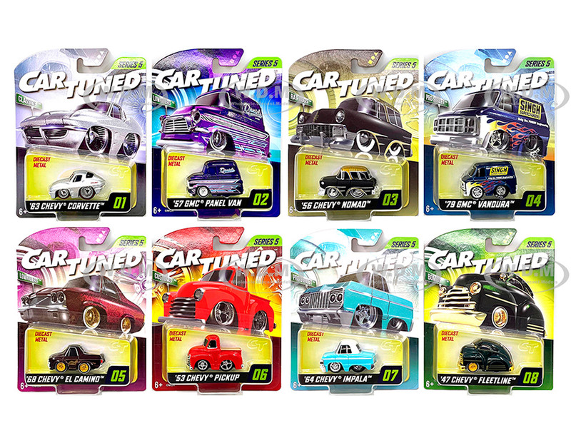 Mainline 2025 Series 5 Set of 8 Pieces Diecast Model Cars CarTuned 592631-XX4