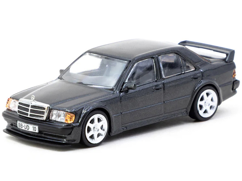 Mercedes Benz 190 E 2 5 16 EVO 1 Blue Black Metallic Global64 Series 1/64 Diecast Model Tarmac Works T64G-057-BK