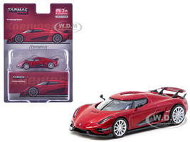Koenigsegg Regera Red Metallic Global64 Series 1/64 Diecast Model Tarmac Works T64G-TL017-RE
