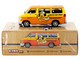 Dodge Van Ohige no Pon Orange Two Tone Global64 Series 1/64 Diecast Model Tarmac Works T64G-TL032-ONP