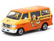 Dodge Van Ohige no Pon Orange Two Tone Global64 Series 1/64 Diecast Model Tarmac Works T64G-TL032-ONP