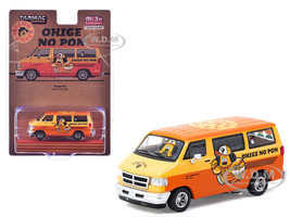 Dodge Van Ohige no Pon Orange Two Tone Global64 Series 1/64 Diecast Model Tarmac Works T64G-TL032-ONP