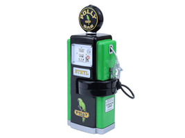 1948 Wayne 100 A Gas Pump Polly Gas Black and Green Vintage Gas Pumps Series 17 1/18 Diecast Replica Greenlight 14170A