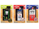 Vintage Gas Pumps Series 17 Set of 3 Pumps 1/18 Diecast Models Greenlight 14170-A-B-C