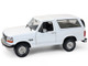 1993 Ford Bronco XLT Oxford White Artisan Collection 1/18 Diecast Model Car Greenlight 19086