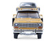 1985 Dodge Ram D350 Ramp Truck and 1965 Dodge Coronet Hotton Speed Shop Brown and Black H D Trucks Series 26 1/64 Diecast Model Cars Greenlight 33260A