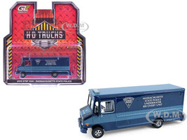 2019 Step Van Massachusetts State Police Underwater Recovery Unit Blue Two Tone H D Trucks Series 26 1/64 Diecast Model Car Greenlight 33260C