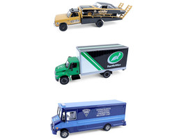 H D Trucks Series 26 Set of 3 pieces 1/64 Diecast Models Greenlight 33260-A-B-C