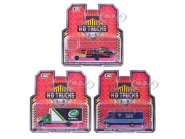 H D Trucks Series 26 Set of 3 pieces 1/64 Diecast Models Greenlight 33260-A-B-C