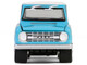 1966 Ford Bronco Custom SUV Turquoise Blue with White Top Barrett Jackson Series 15 1/64 Diecast Model Car Greenlight 37320A