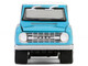 1966 Ford Bronco Custom SUV Turquoise Blue with White Top Barrett Jackson Series 15 1/64 Diecast Model Car Greenlight 37320A
